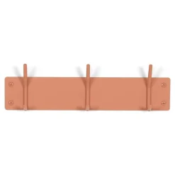 Wohnen Wandgarderobe pulverbeschichtet in Terracotta - Harras