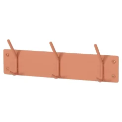 Wohnen Wandgarderobe pulverbeschichtet in Terracotta - Harras