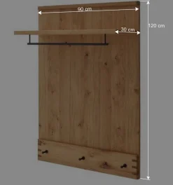 Wohnen Garderoben|Garderoben*Wandgarderobe teilmassiv - Manaus