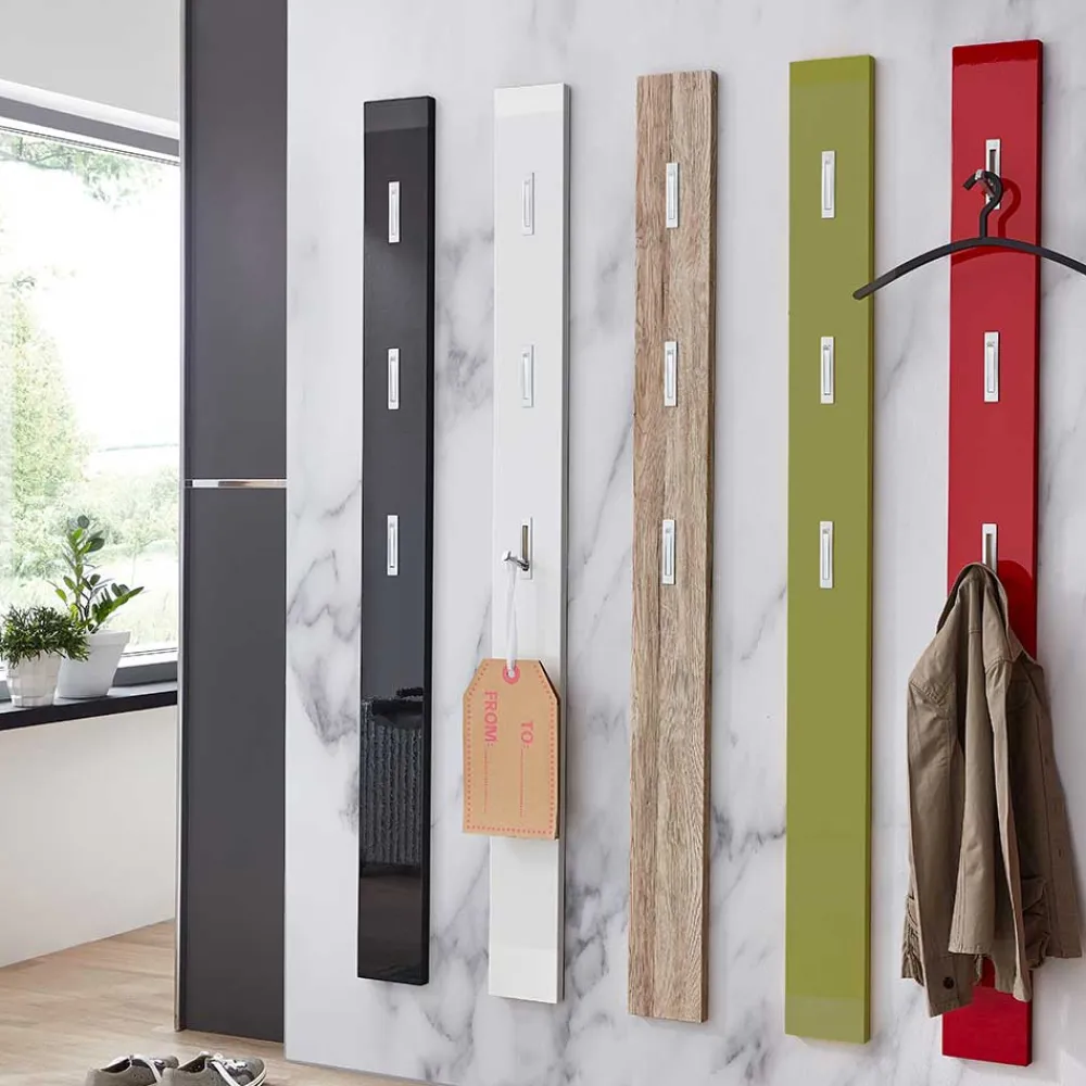 Wohnen Wandgarderobe Vogona in Weiß Hochglanz