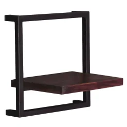 Wohnen Esszimmerregale|Regale*Wandhängeregal aus Recyclingholz Teak - Solapura