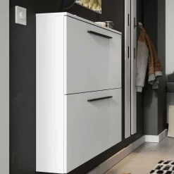 Wohnen Schuhschränke*Wandmontage Schuhschrank in Weiß - Zyana