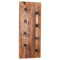 Wohnen Wandpaneel Weinregal aus Massivholz - Indri