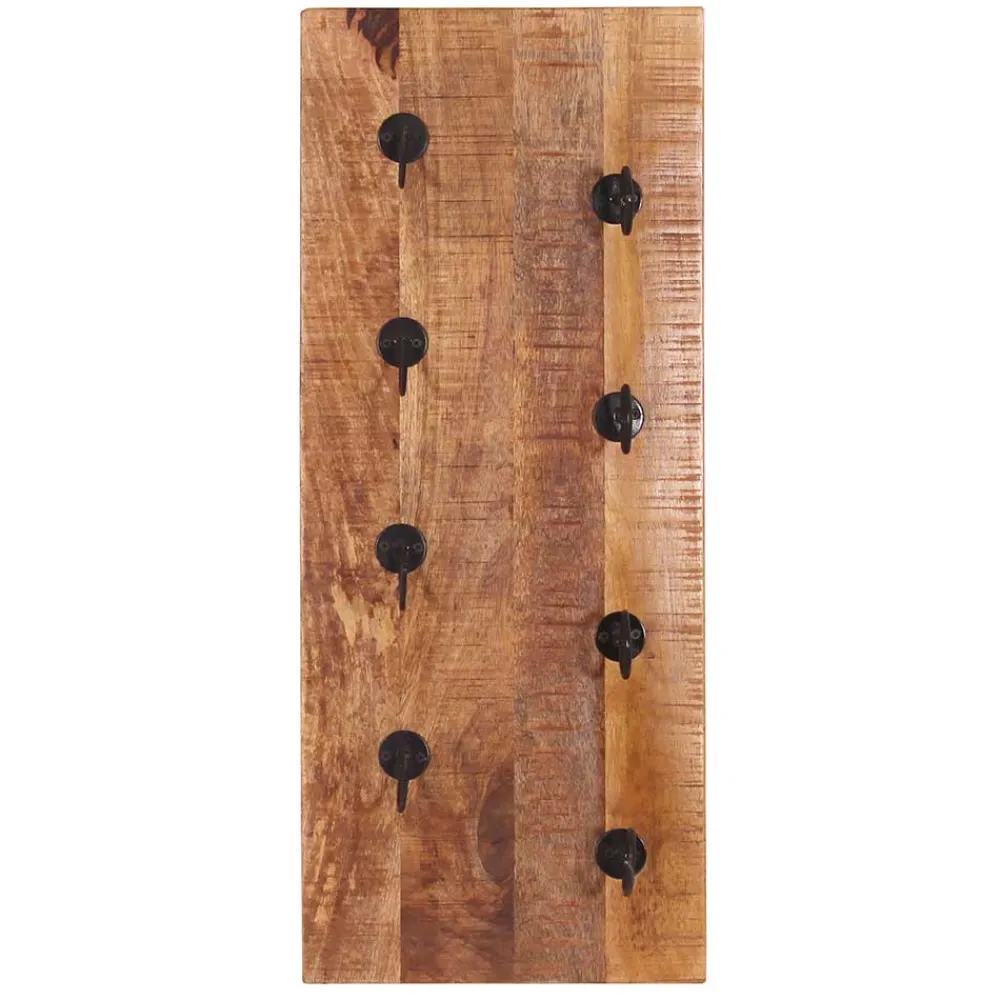 Wohnen Wandpaneel Weinregal aus Massivholz - Indri