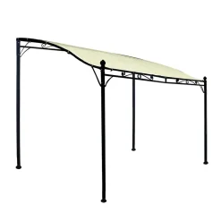 Wohnen Wandpavillon Nanini in Creme & Schwarz