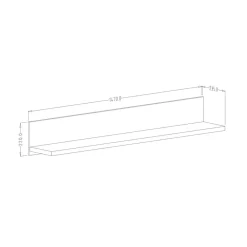Wohnen Loft Möbel|Industrial Möbel*Wandregal in Holzoptik Fichte verwittert - Simeona