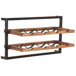 Wohnen Esszimmerschränke*Wandregal Kombination mit Flaschenablagen - Filurina (fünfteilig)