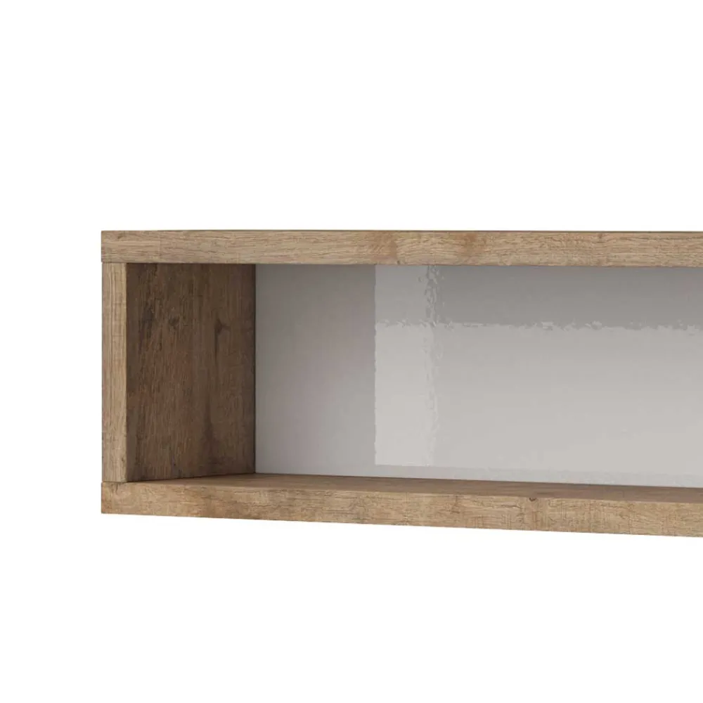 Wohnen Wohnzimmer-Regale|Esszimmerregale*Wandregal mit Rückwand modern - Milvara