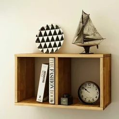 Wohnen Esszimmerregale|Regale*Wandregal mit zwei Fächern - Tine (3er Set)