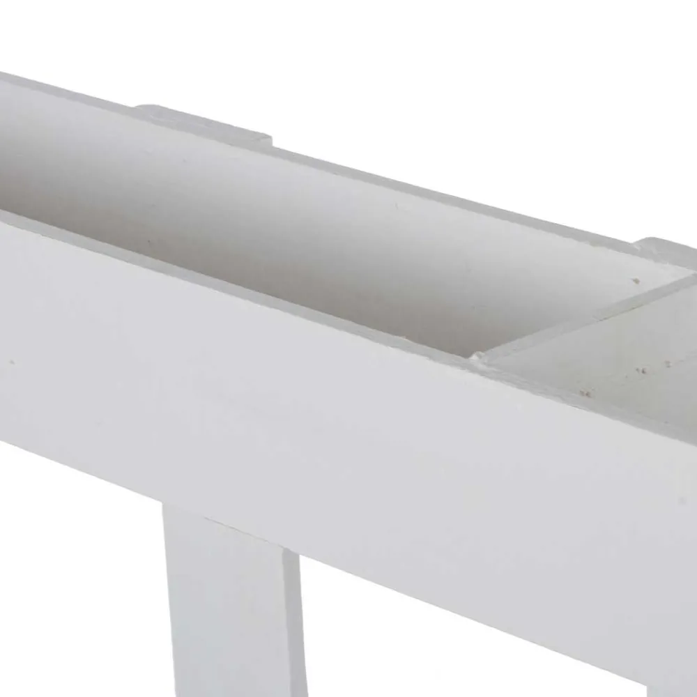 Wohnen Wandregal Paletten Design in Weiß - Rivaso