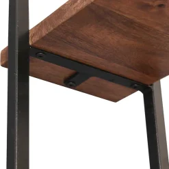 Wohnen Wandregal Set aus Metall & Massivholz - Fiorda (siebenteilig)