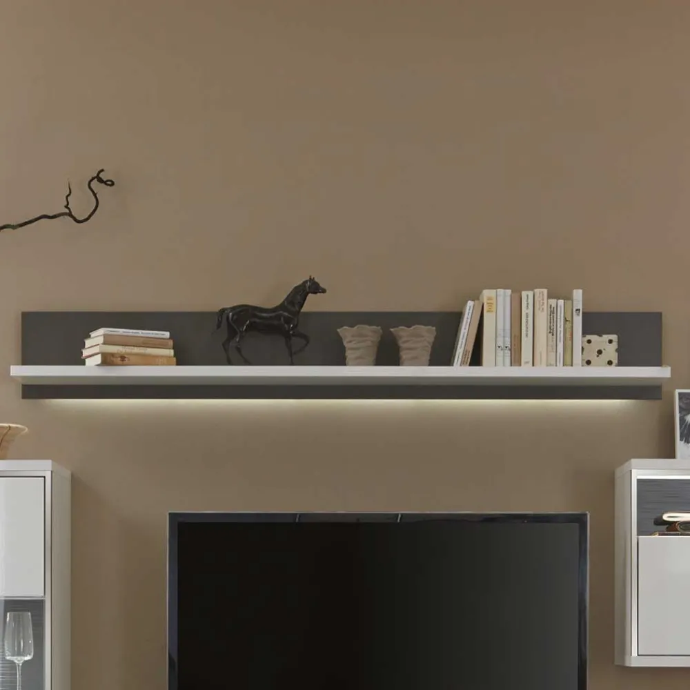 Wohnen Wandregal Tacroma mit LED Beleuchtung