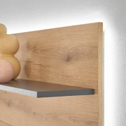 Wohnen Esszimmerregale|Regale*Wandregal-Paneel in Wildeiche Optik und Anthrazit - Colomania