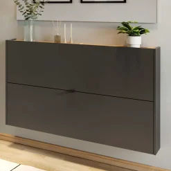 Wohnen Schuhschränke*Wand-Schuhkommode mit zwei Klappen - Sidgarus