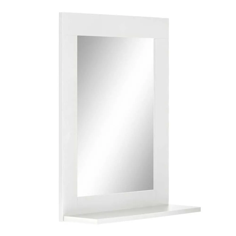 Wohnen Spiegel|Flurspiegel*Wandspiegel in Weiß mit Ablage - Gorgona