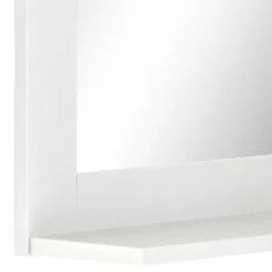 Wohnen Spiegel|Flurspiegel*Wandspiegel in Weiß mit Ablage - Gorgona