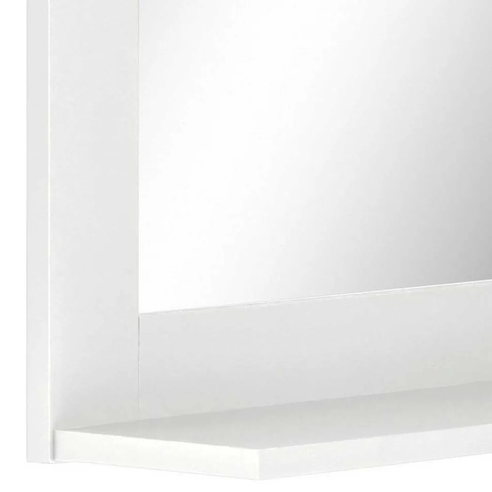 Wohnen Spiegel|Flurspiegel*Wandspiegel in Weiß mit Ablage - Gorgona