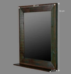 Wohnen Shabby Chic Möbel|Spiegel*Wandspiegel Jamaica in Bunt lackiert