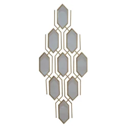 Wohnen Wandspiegel Lyneka in Gold antik