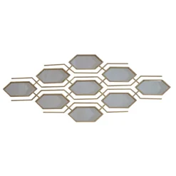 Wohnen Wandspiegel Lyneka in Gold antik