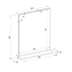 Wohnen Spiegel|Flurspiegel*Wandspiegel mit Ablage - Colomania