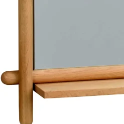 Wohnen Wandspiegel mit Ablage aus Eiche - Nuymana