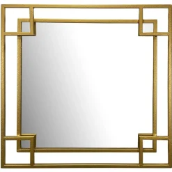 Wohnen Spiegel|Flurspiegel*Wandspiegel mit Metallrahmen in Gold - Vulcanos