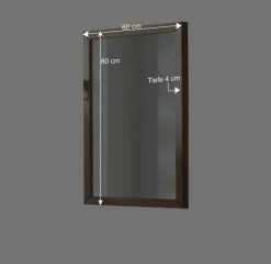 Wohnen Wandspiegel Natrius aus Wildeiche Massivholz