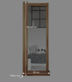 Wohnen Wandspiegel Salomonia aus Kernbuche Massivholz