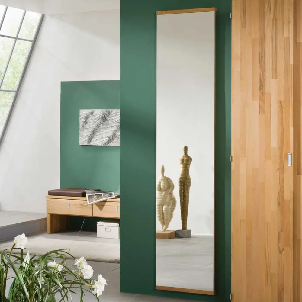 Wohnen Spiegel|Flurspiegel*Wandspiegel Wislama aus Kernbuche Massivholz