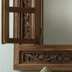 Wohnen Wandspiegel Zenya mit Fensterläden