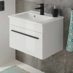 Wohnen Wand-Waschtisch mit Klappe - Ingmesan