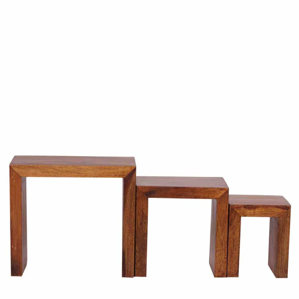 Wohnen Wangen Dreisatztisch Hoslo ineinander schiebbar (dreiteilig)