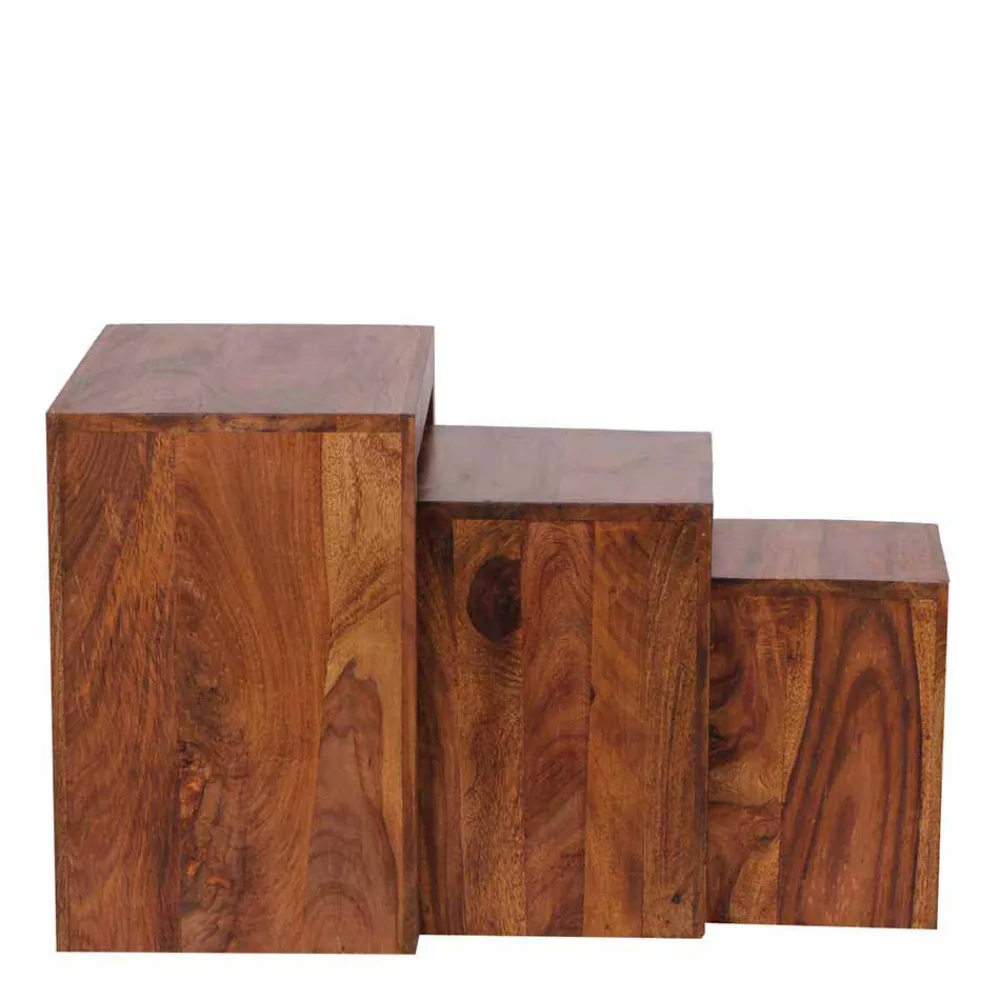 Wohnen Wangen Dreisatztisch Hoslo ineinander schiebbar (dreiteilig)