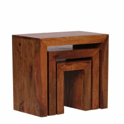 Wohnen Wangen Dreisatztisch Hoslo ineinander schiebbar (dreiteilig)