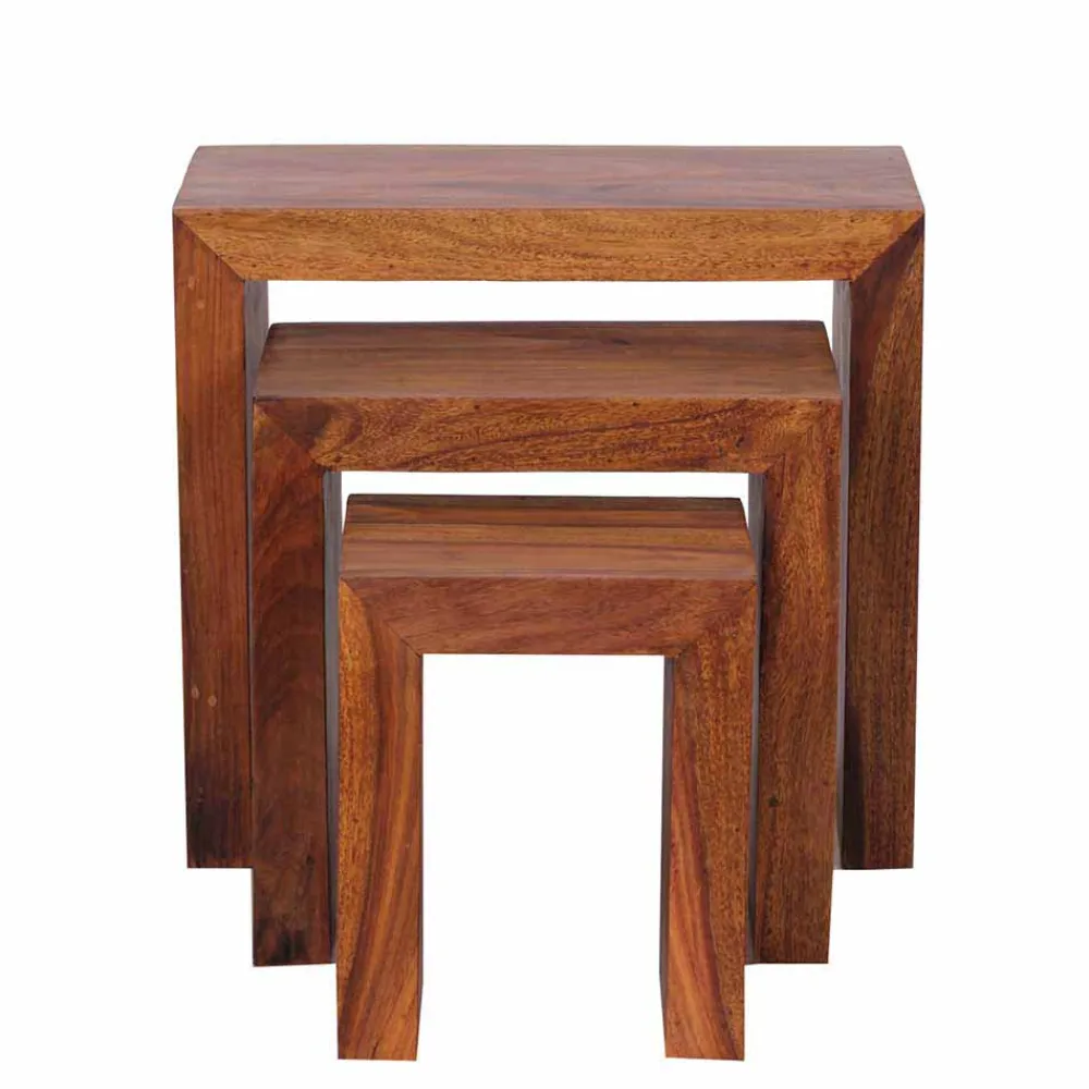 Wohnen Wangen Dreisatztisch Hoslo ineinander schiebbar (dreiteilig)