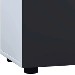 Wohnen Waschbecken Badschrank in Weiß Schwarz - Cranies