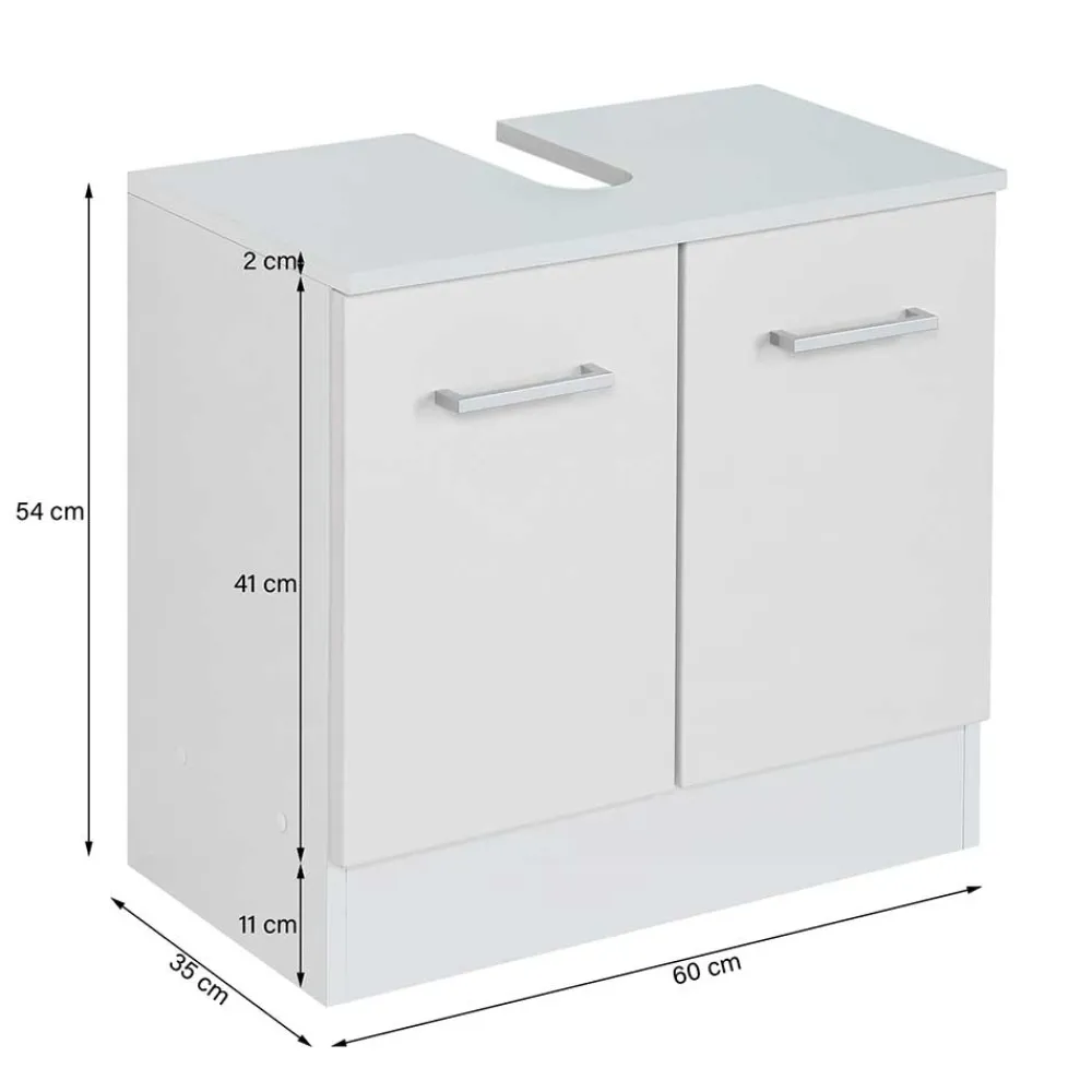 Wohnen Waschbecken Badschrank in Grün & Weiß - Loenixa