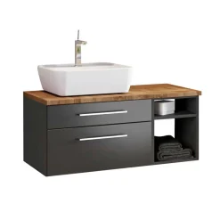 Wohnen Waschbecken mit Schrank als Set - Estregos (dreiteilig)