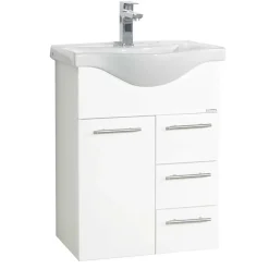 Wohnen Waschtisch|Waschbeckenunterschränke*Waschbecken mit Unterschrank in Weiß - Nancyssa