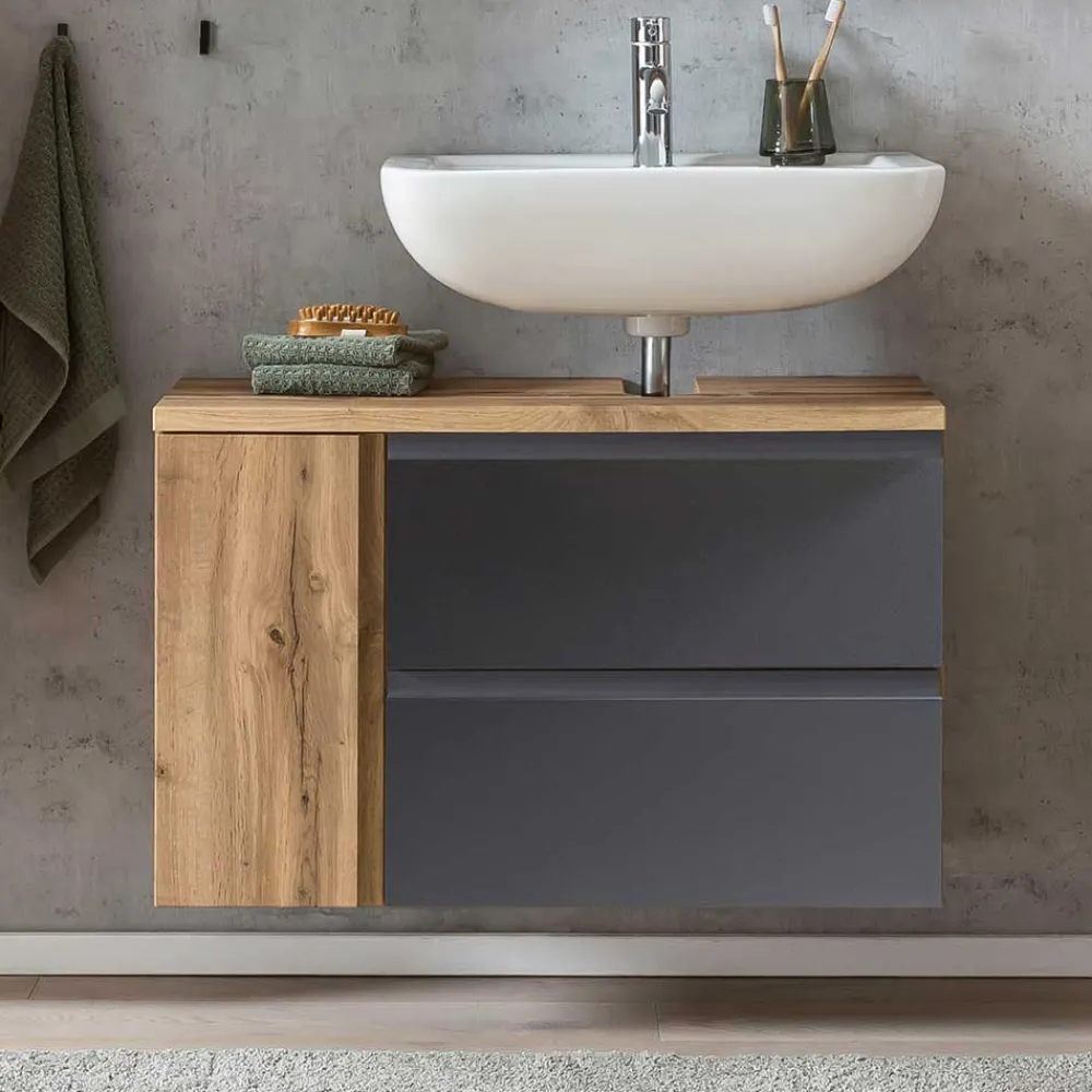 Wohnen Waschtisch|Waschbeckenunterschränke*Waschbecken Unterschrank in 85 cm Breite - Jambi