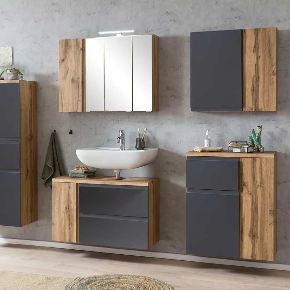 Wohnen Waschtisch|Waschbeckenunterschränke*Waschbecken Unterschrank in 85 cm Breite - Jambi