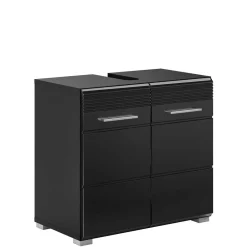 Wohnen Waschbecken Unterschrank in Schwarz Hochglanz - Culina