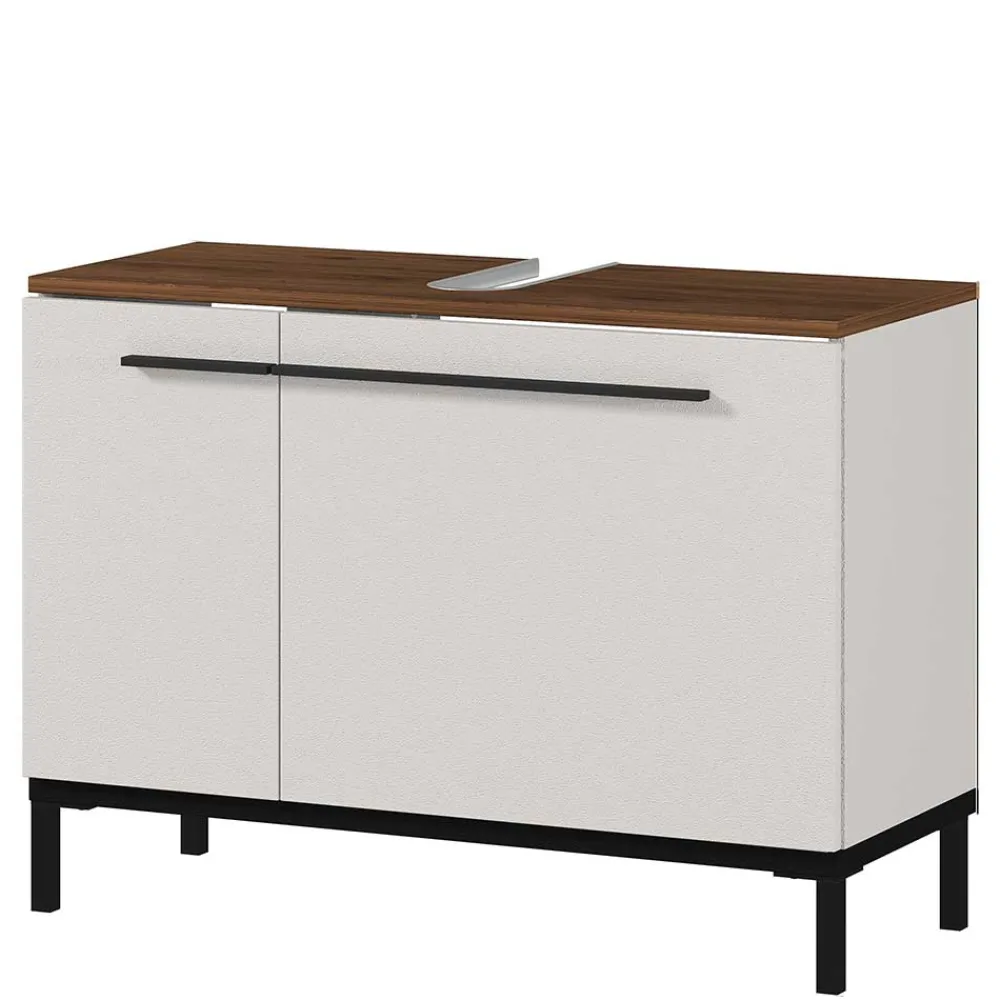 Wohnen Badschränke*Waschbecken Unterschrank in Hellgrau - Dolida