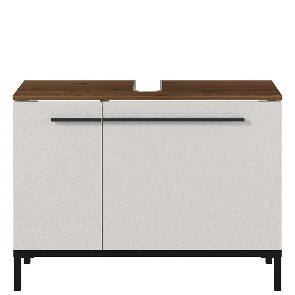 Wohnen Badschränke*Waschbecken Unterschrank in Hellgrau - Dolida