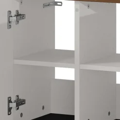 Wohnen Badschränke*Waschbecken Unterschrank in Hellgrau - Dolida