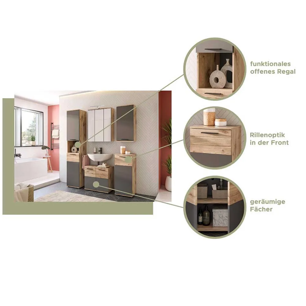 Wohnen Waschbecken Unterschrank 2-türig - Depart