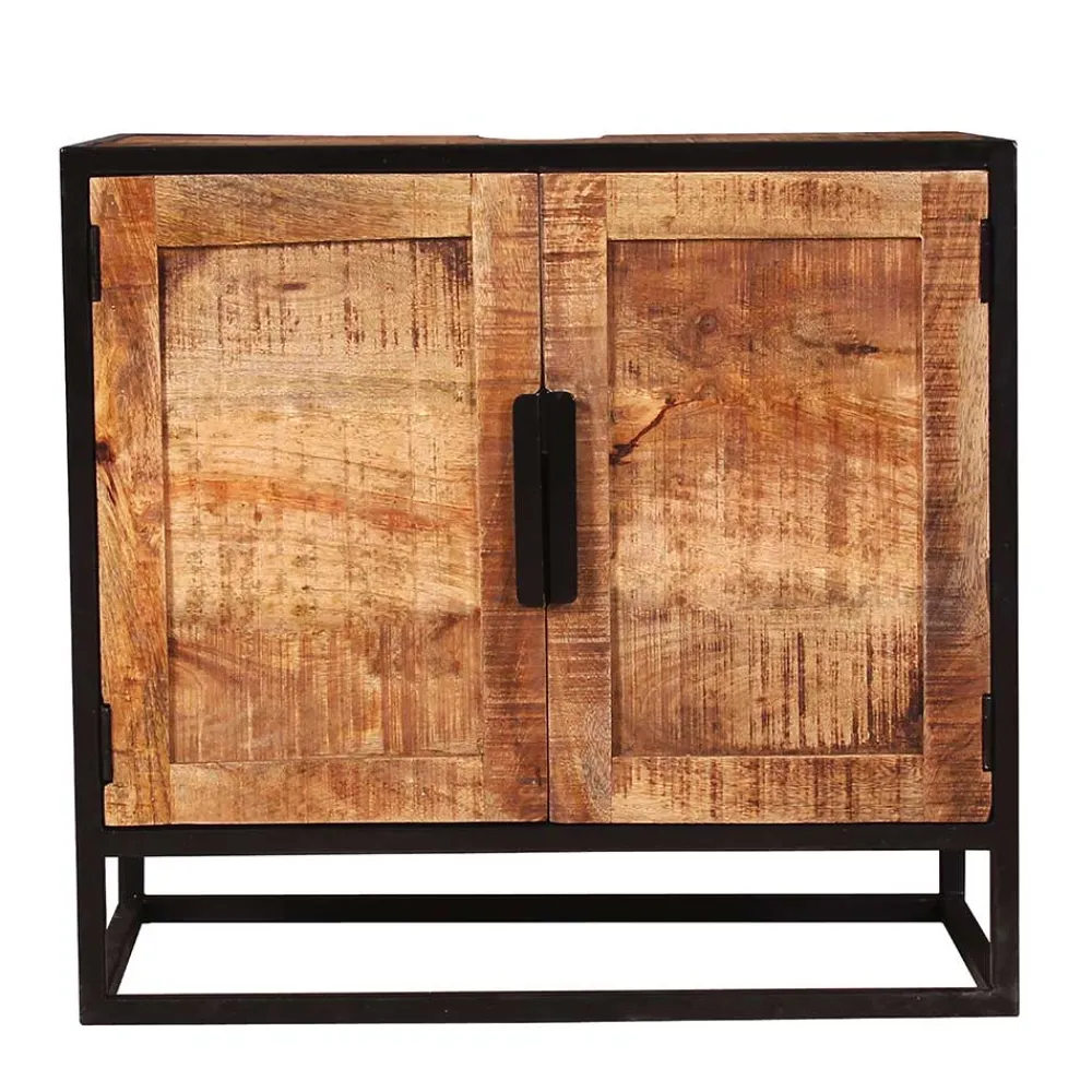 Wohnen Waschbecken Unterschrank aus Massivholz - Evradon