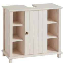 Wohnen Waschtisch|Waschbeckenunterschränke*Waschbeckenschrank aus Holz in Weiß - Cilao
