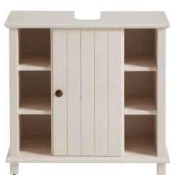 Wohnen Waschtisch|Waschbeckenunterschränke*Waschbeckenschrank aus Holz in Weiß - Cilao